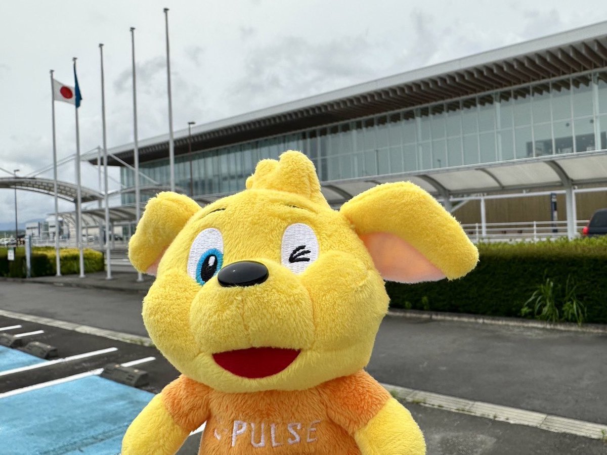 FDA_fujidream #旅するパルちゃん 静岡空港で応援してくれている