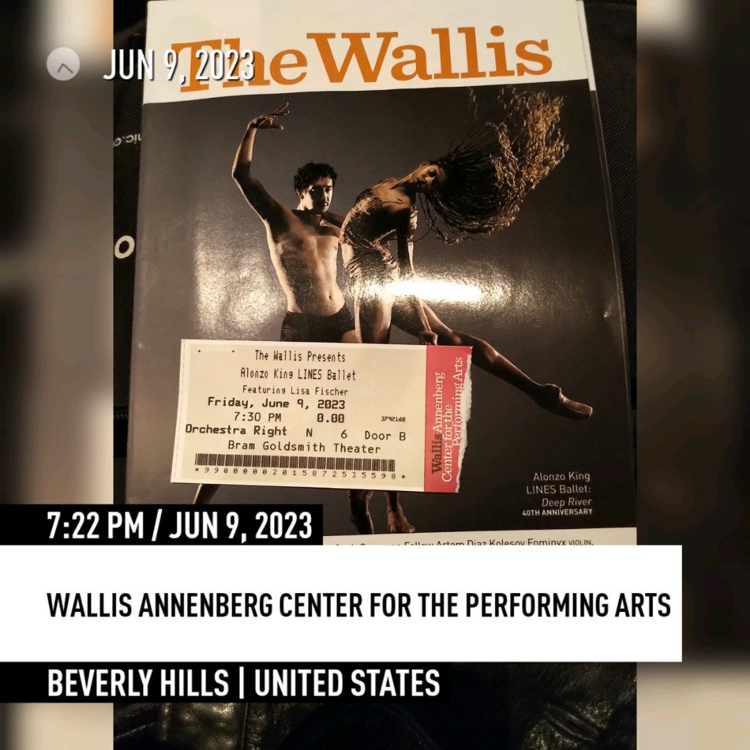 #AlonzoKing @linesballet #DeepRiver with @lisafischersing at @thewallisbh (@ Wallis Annenberg Center for Performing Arts in Beverly Hills, CA) swarmapp.com/c/4O5HMfTn4gi
