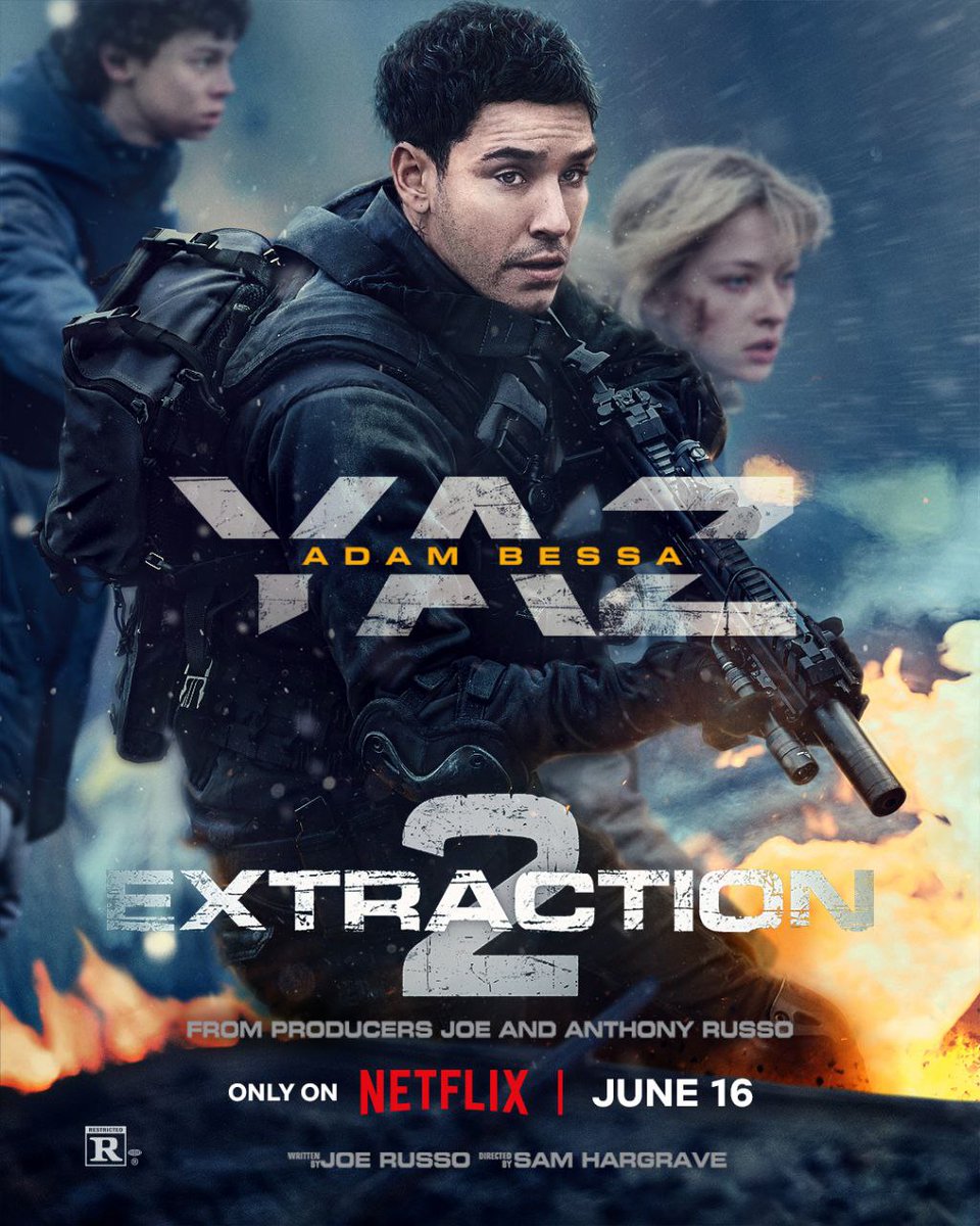 PotterTalkShow's tweet photo. ONE WEEK 💥 until Extraction 2 Netflix https://t.co/9iXNBQl1c5