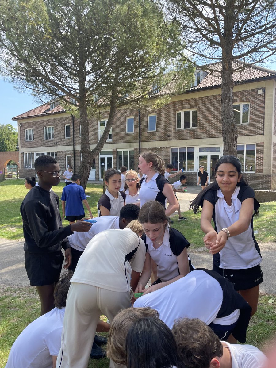 School isn’t all lesson…post exam water fight! Why not?! ⁦@WindleshamTweet⁩ #fundays # great schools #southdowns #lovewhereyouwork