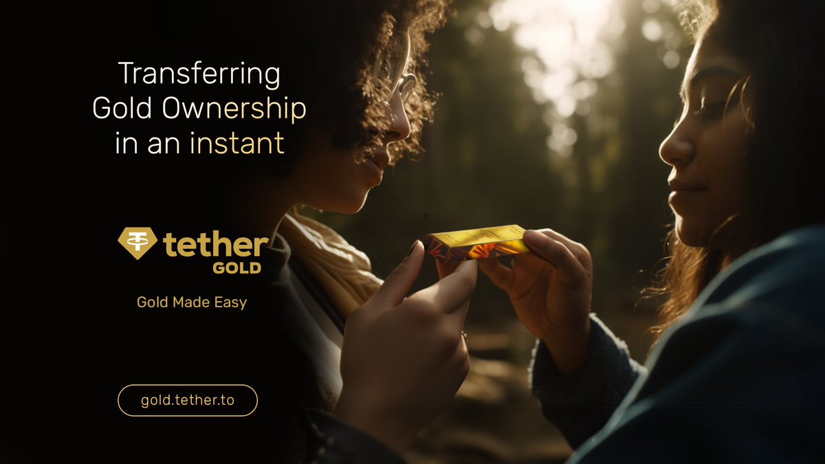 Transferring Gold Ownership has never been easier.

XAUt is a digital token backed by physical gold stored in Switzerland 🇨🇭 It's just like Gold but with all the benefits of a blockchain token. 

Learn more: gold.tether.to