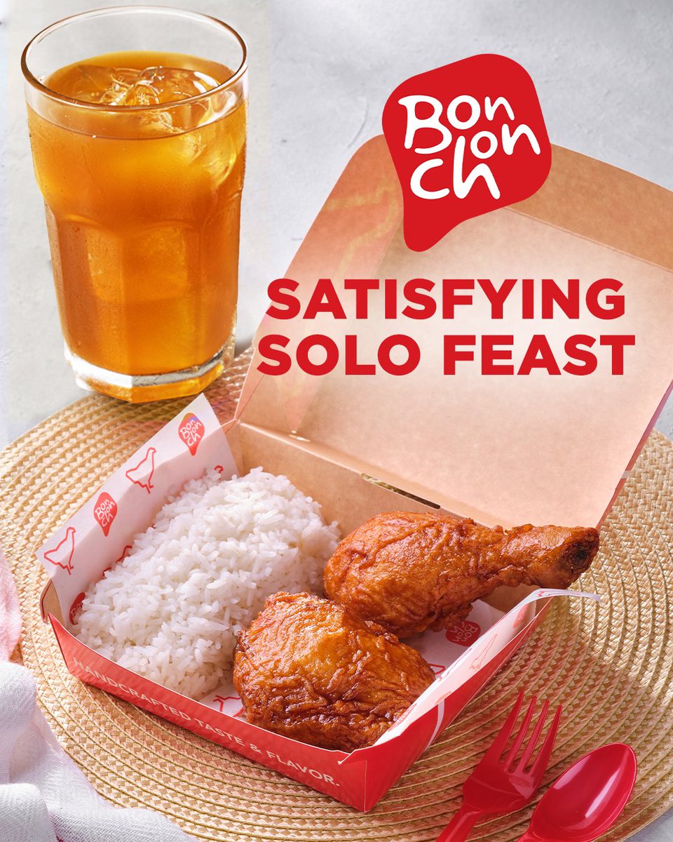 Bonchon Chicken Philippines on Twitter "🍗 + 🍚 + 🥤 = happy tummy 😋"