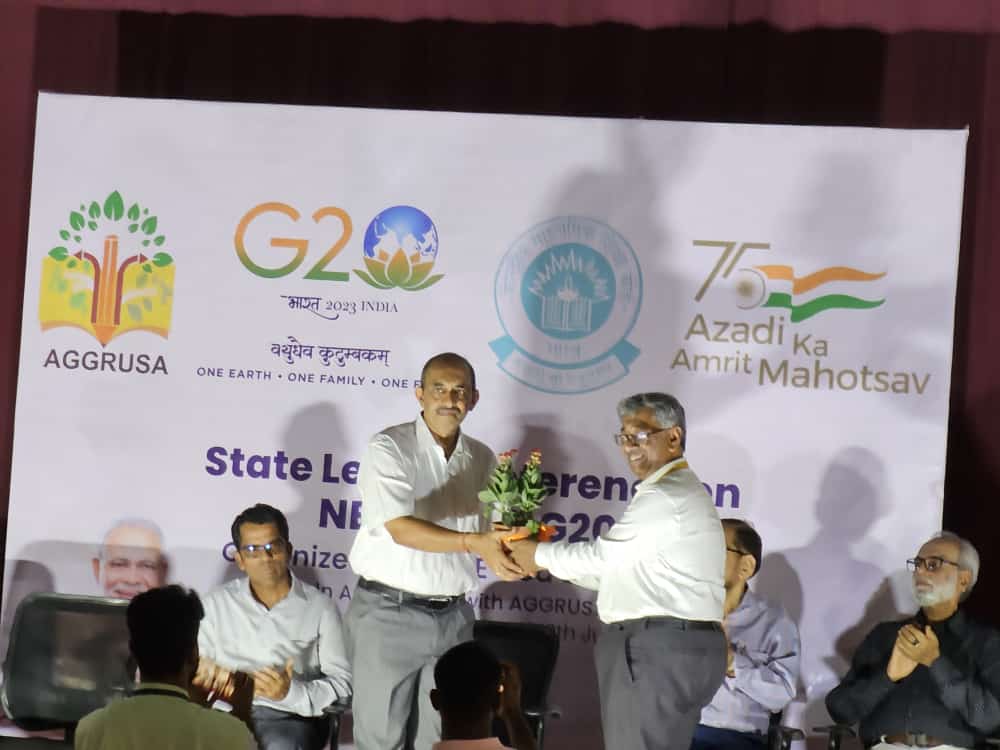 FLN, G20 and NEP state level conference organised by CBSE GOA SAHODAYA. MR. Manoj Sawaikar Asstt Director of Education shared his thoughts on NEP. #G20janbhagidari #CBSE #Sahodayaschoolcomplex