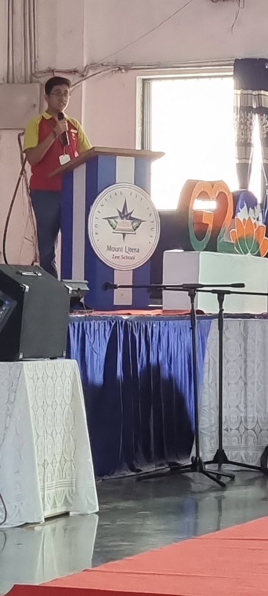 Kushal Melvani is talking on G20 at the State level conference on Janbhagidari <a href="/sunshine_sws/">SUNSHINE WORLDWIDE SCHOOL</a> #G20janbhagidari