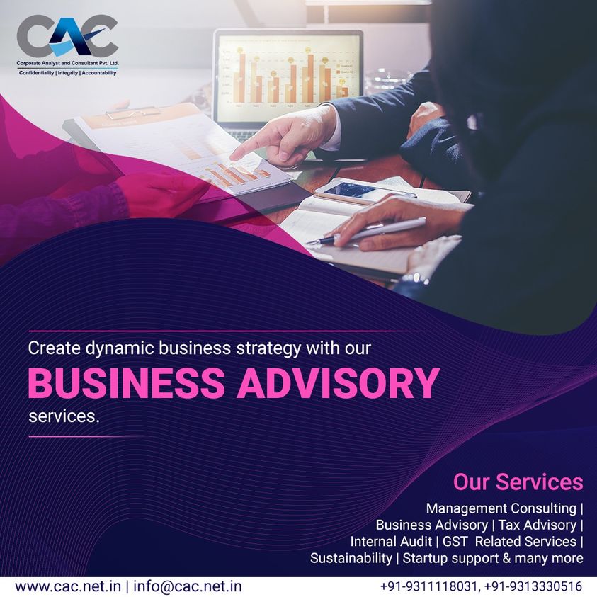 Create dynamic business strategy with our business advisory services.
Contact Us :- cac.net.in | info@cac.net.in
+91-9311118031, +91-9313330516
#financialplanning #financialchallenges #financial #financialrisk #financialriskmanagement #Accounting #ACCOUNTMANAGEMENT