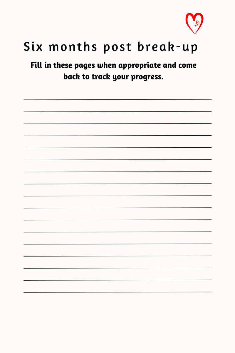 Sent_Press's tweet image. A little reminder that it gets better 💗 If you're going through a #breakup, imagine filling out this page 6 months from now. 
You got this ! Everything you lose is a step you take 

#breakupjournal #healing #YOYK