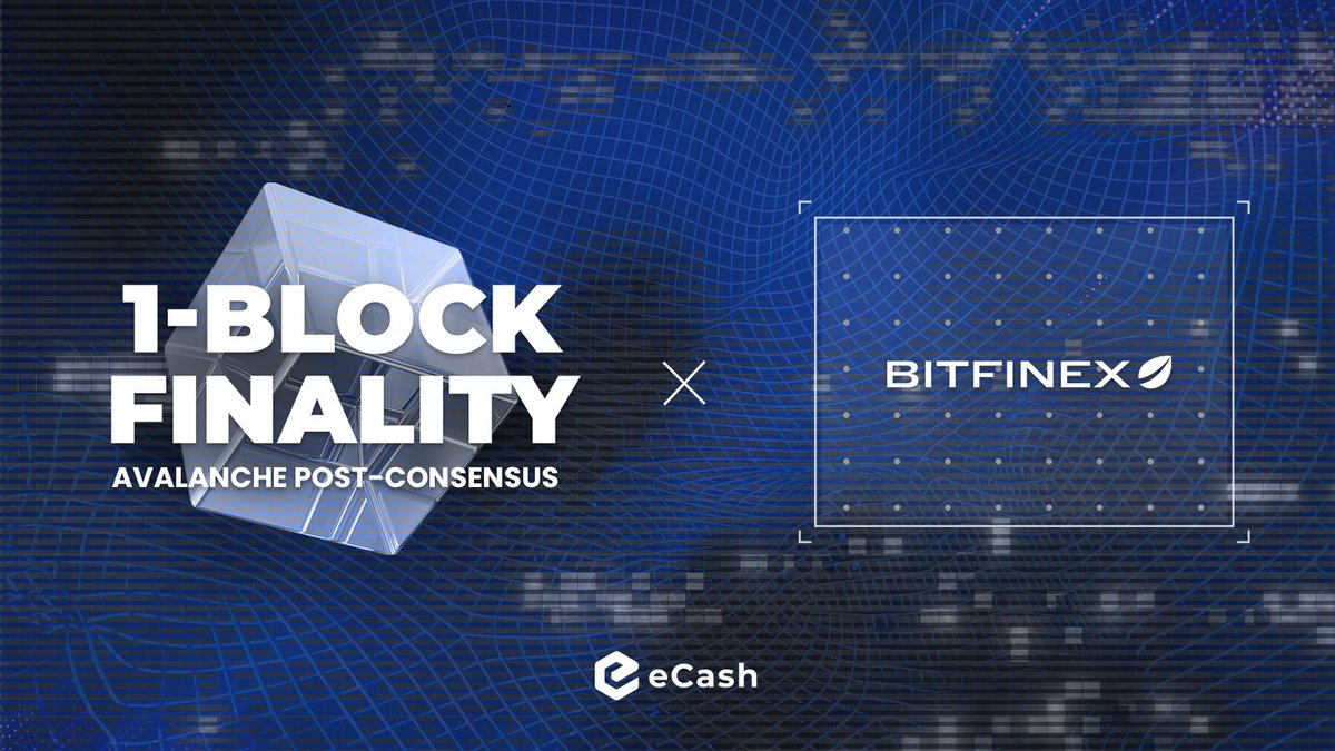 ecash_India's tweet photo. 🤝 @bitfinex 1-conf क्लब में शामिल हुआ! 🎯
🎉 @bitfinex अब 1-पुष्टिकरण $XEC डिपॉजिट प्रदान करता है, जो eCash पर एवलांच पूर्व-सर्वसम्मति द्वारा सुरक्षित है! 🔥
🚀 https://t.co/hr9l2THUpY
#eCash #AvalancheIntegration🗻 #Bitfinex #Crypto
1/3 https://t.co/ILVqklEhcK