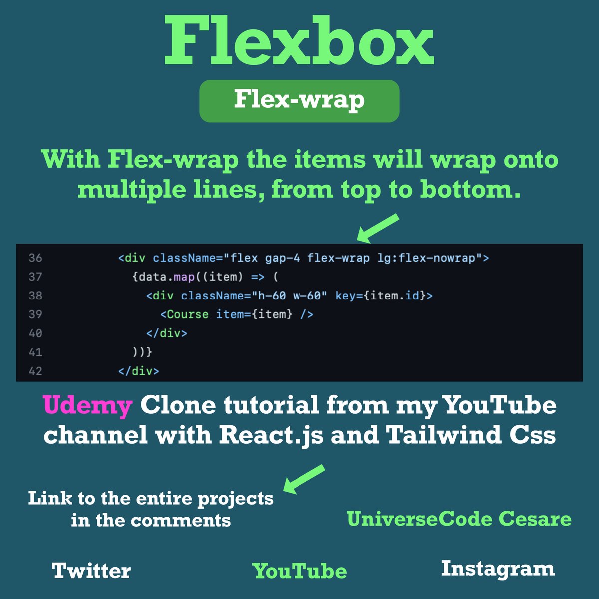❌ CSS Flexbox is a MUST to know for Developers.

🤔 Do you use flex-direction and flex-wrap when you are coding?