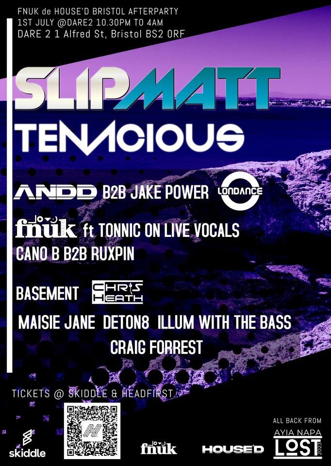 AnddMusic's tweet photo. π We cannot wait to bring Day & #NightParty - #SecondCity, #EllieCocks, #Slipmatt and #Tenacious to #BRISTOL.
π§ We will be taking over the outside space and main room during the day @daretoclub and then for the afters we stay in the main room plus!
π https://t.co/UixpPJfabW https://t.co/vFe63PAs4g