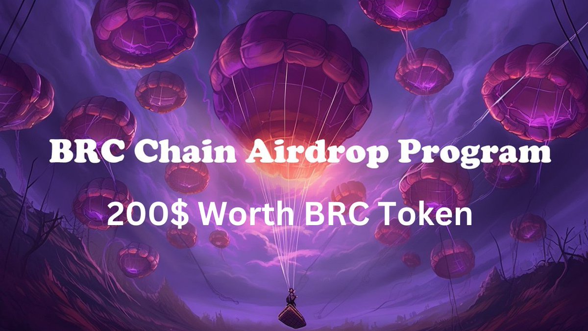 CryptoEarning17's tweet photo. 📣 BRC Chain Airdrop Massive #Giveaway

🎁 Total Airdrop Pool $200 Worth $BRC

To Enter:
✅ Follow @brcchain_io
✅ Like &amp; RT Tag 3 Friends 
✅ Finish tasks
https://t.co/cbzmZSx5hw

#Airdrop #Crypto #AirdropCrypto #airdrops https://t.co/9qB5XwBlcX