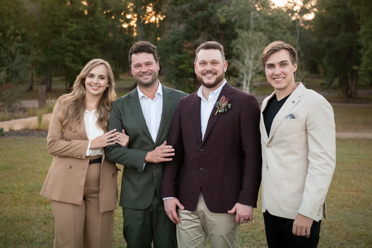 The best part of our wedding was being surrounded by our family. 🥰 Our circle is small, but it couldn’t be more full of love. Thank you for being a part of our lives and celebrating our big day! 💛