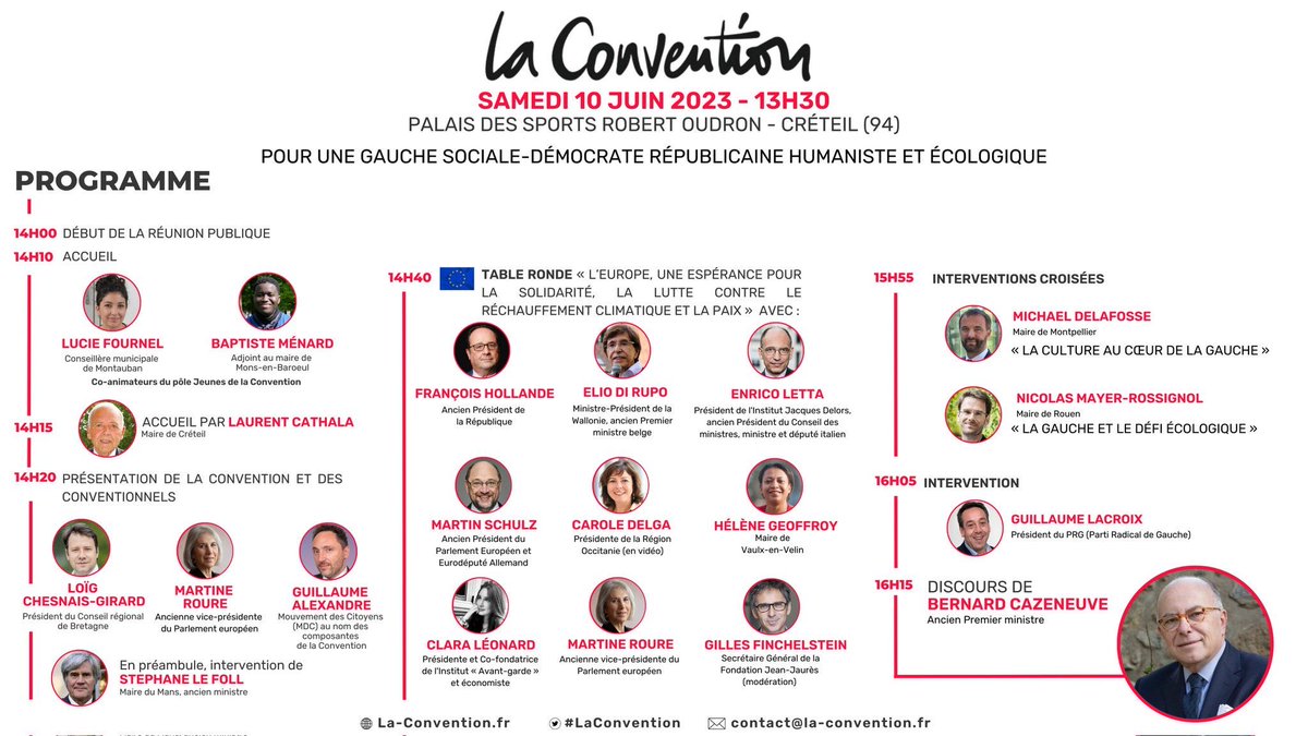 Signataires de #LaConvention, nous serons présents ce jour à #Créteil avec de nombreux #élus du #Nord et des #HautsdeFrance mobilisés autour de la démarche engagée par ⁦@BCazeneuve⁩ .