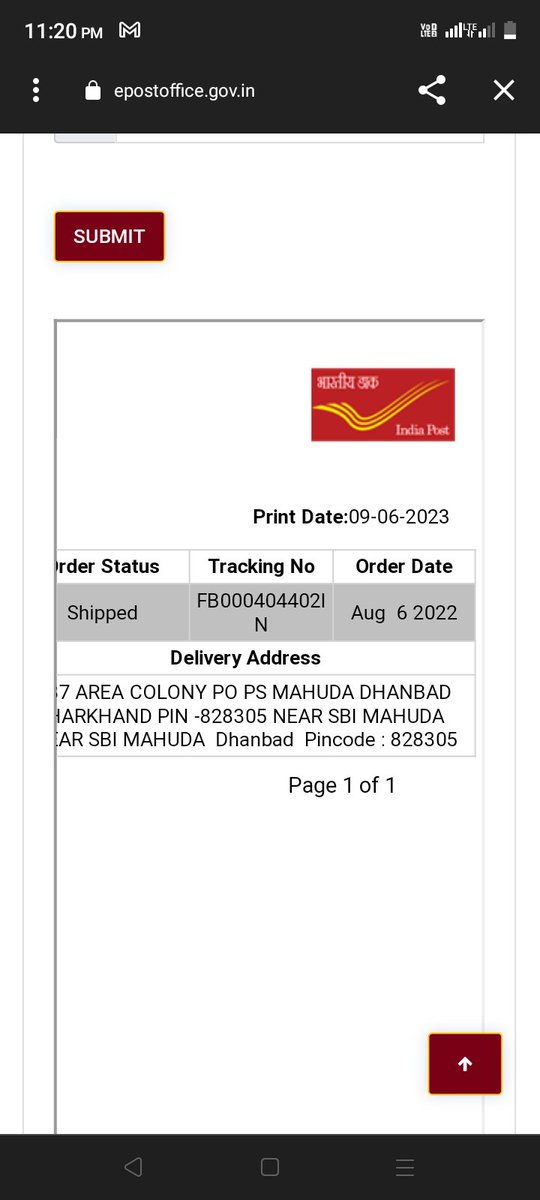 MURLIMA28814819's tweet photo. @RailMadad @acm2dhn @AshwiniVaishnaw @BJP4India @drmdhnecr @IndiaPostOffice @RailwaySeva @RailMinIndia 
आदरणीय महोदय मैंने 6 अगस्त 2022 को भारतीय डाक द्वारा ऑनलाइन 25 रुपये का भुगतान करके एक राष्ट्रीय ध्वज बुक किया है, लेकिन फिर भी यह मुझे वितरित नहीं किया गया।please send it. https://t.co/yhVm5ll3a8