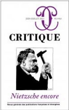 #Nietzsche encore, Critique, n° 913-914, juin-juillet 2023
🔸leseditionsdeminuit.fr/livre-Critique…

via @editionsdeminuit