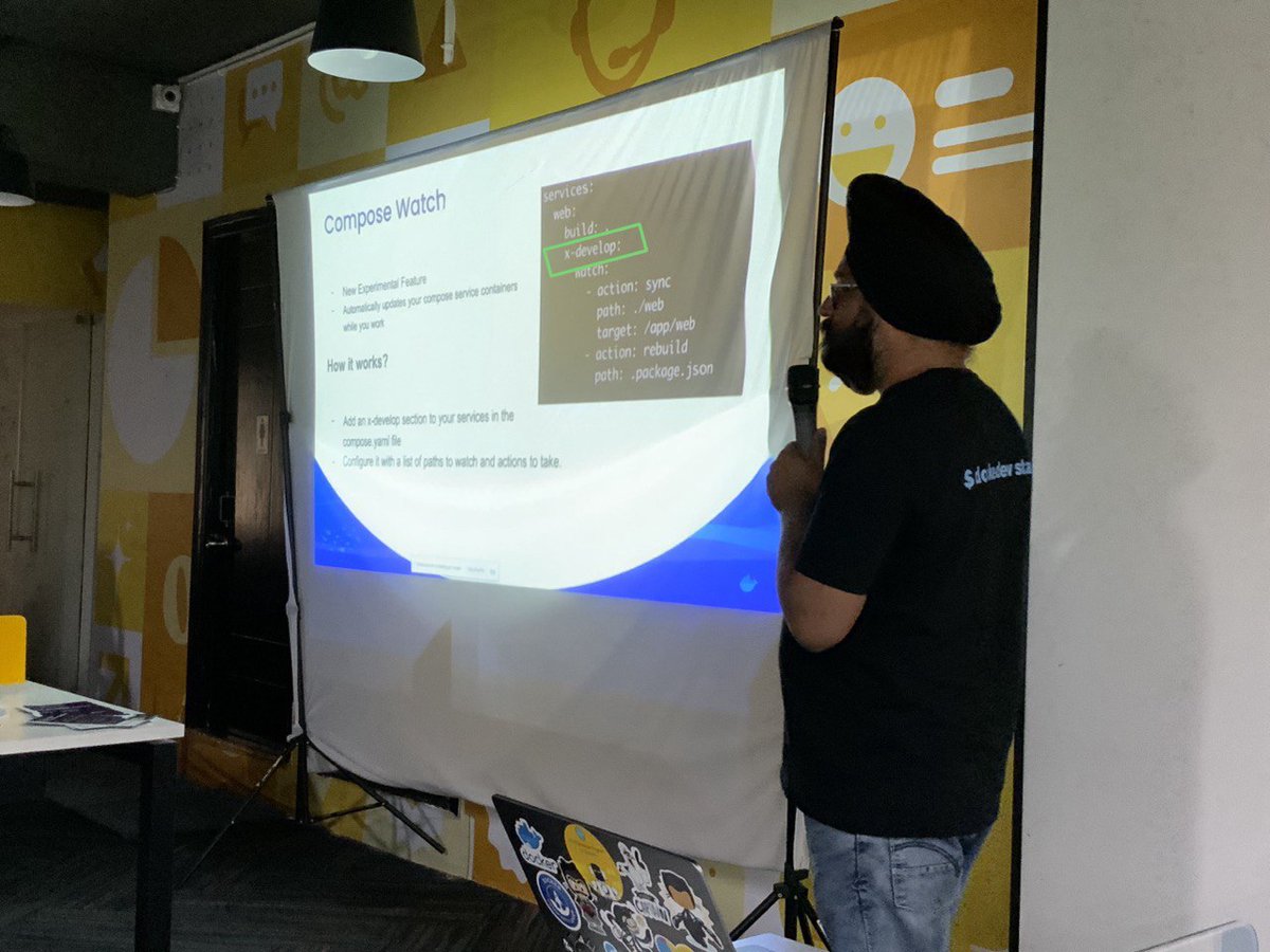 myselfshubhendu's tweet image. Docker compose Watch
Gonna reduce ur task🫡
It automatically update your service containers while you work.😳👏
#Docker @DockerBangalore @collabnix @ajeetsraina
#localstack #meetup