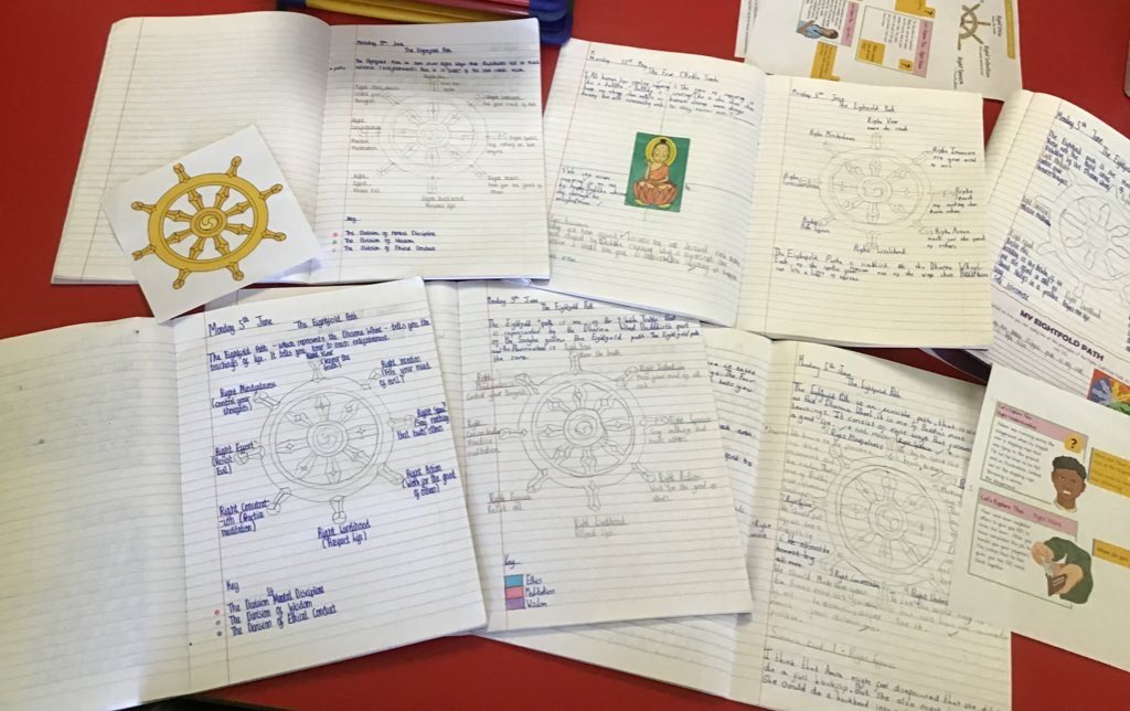 ManorPrimarySch's tweet photo. Incredibly proud of the reflective pieces of learning in 5MC , learning about one of the key principles of the Buddhist faith. 🤩🧎🏽‍♀️🌳#reflectivethinkers #persistentlearners #theeightfoldpath https://t.co/2DrRMEP32u