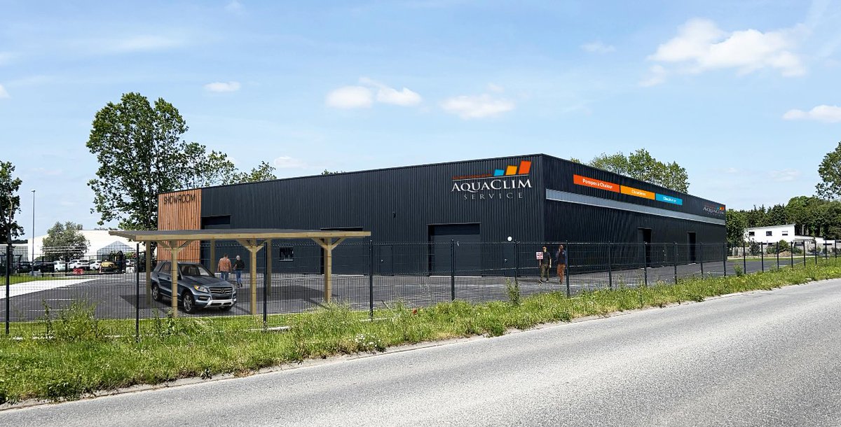 aquaclimservice's tweet photo. 𝗧𝗮𝗱𝗮𝗺 🎉 Nous sommes fiers de vous présenter notre futur siège social 👀✅ Il reste encore quelques travaux à faire avant de vous accueillir dès le début d'année 2024 à #Quéven 😉 https://t.co/pPQfLANDW1