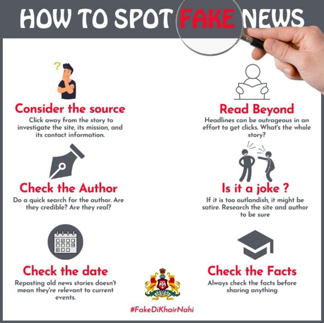 🚨 Beware of fake news! 🚨
Don't fall for misleading headlines or fabricated stories. Take a moment to fact-check from reliable sources #FakeDiKhairNahi #NoToFakeNews