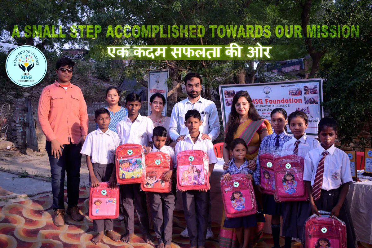 MsGfoundation's tweet photo. We are really glad to announce that our team MSG Foundation has successfully admitted eleven students into school for their proper education.
#themsgfoundation #education #children #India #lallantop #help #lucknow https://t.co/2DWhk8UI3b