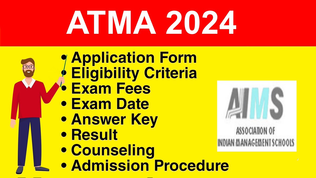 DegreeMult77294's tweet photo. ATMA 2024 - Eligibility Criteria, Exam Date, Application form full video link - https://t.co/5f2vjIGL90

#ATMA  
#ATMA2024
#ATMA2024ExamPattern
#ATMA2024ResultDate
#ATMACutoff
#ATMACutoff2024
#ATMAMeritList
#ATMAMeritList2024
#ATMAEligibilityCriteria
#ModernEducationZone
#MEZ https://t.co/QxOArP5TgM