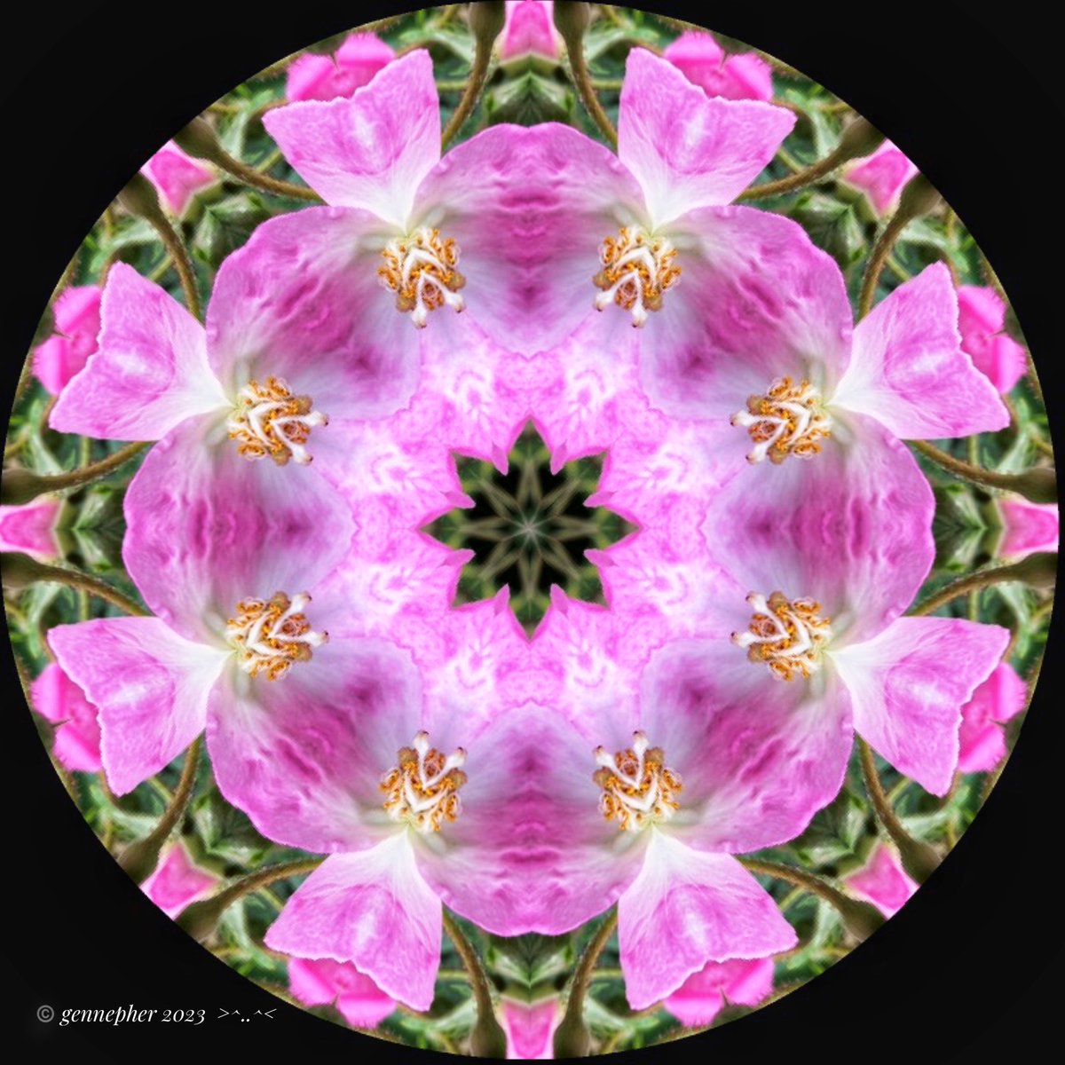 gennepher's tweet photo. #KaleidoSaturday
#kaleidoscope
#Laboscope
A pretty scented pink rose in my garden... https://t.co/Y5R3QMp1cy