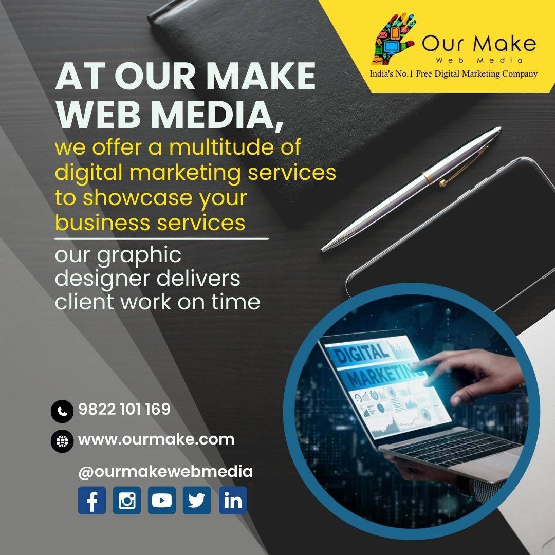 Call us on 9822101169 or visit us at ourmake.com for your Free One Month Trial Service and see your brand grow to unimaginable heights. 

#OurMakeWebMedia #DigitalMarketingAgency #SocialMediaMarketing #BusinessGrowth