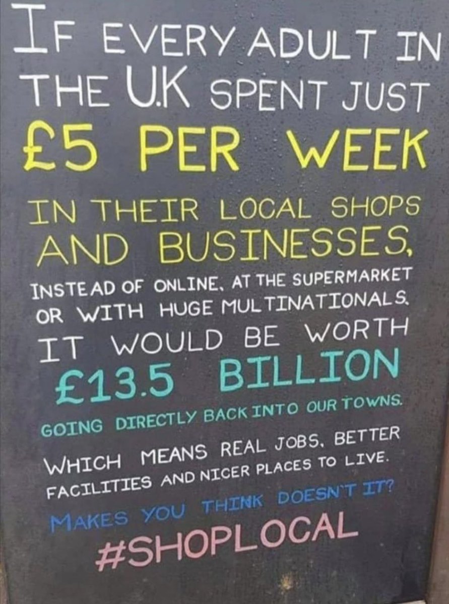 JJM_Ealing's tweet photo. #Pitshanger #GBHighSt #PitshangerLane residents 
Here’s an important message that makes you think.🤔
Where possible please support your local shops across Ealings seven towns. 
#Ealing #Acton #Hanwell #Greenford #Perivale #Southall #Northolt
#shoplocal #eatlocal #drinklocal https://t.co/BSAbv4QG5N