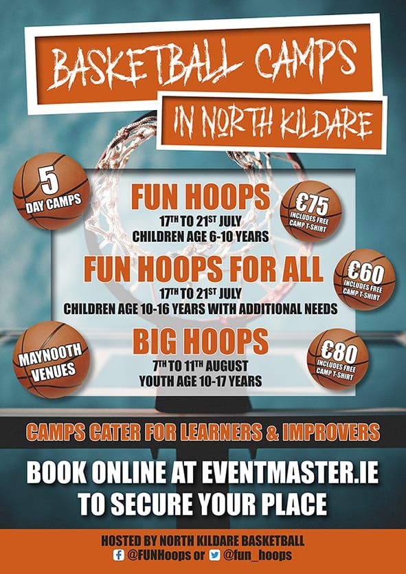 📣Announcement! Basketball Camps in July and August now open for bookings 📣