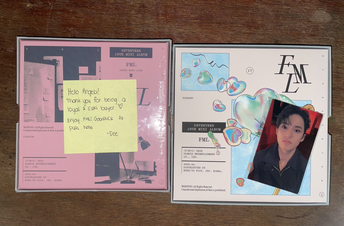 squishykwon_'s tweet photo. Hoshi carver lang talaga binili ko na FML. pero may pa free sealed album๐ญ๐ญ๐ญ thank youuuu @hadeukerihey pati sa mingyu din ๐๐ #HDKHFeedbacks til the next budol siguro? ๐ฎโ๐จ๐ซฃ๐ซถ๐ผ๐ซถ๐ผ https://t.co/E8t25ZkGvt