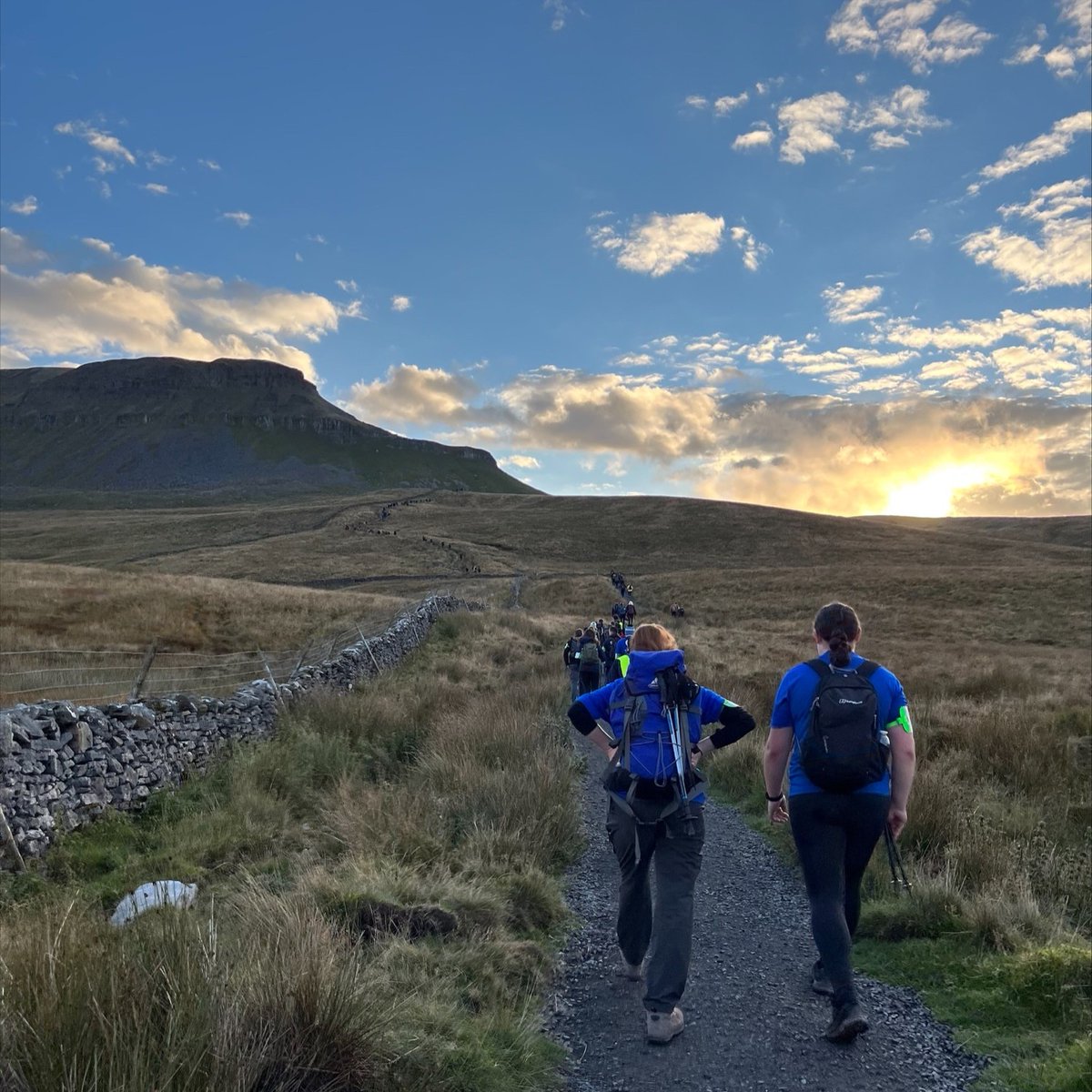 Good luck to everyone taking on our #YorkshireThreePeaks challenge today! 👏 

Fundraisers will ascend over 1,700 metres across the day, reaching the summits of Pen-y-Ghent, Whernside and Ingleborough. ⛰️ 

Please tag us in your photos and videos and have a great day! 📷