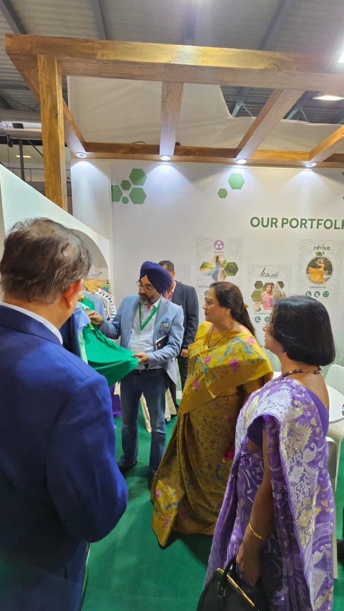 Aditya Birla Group's Pavilion at the ITMA 2023 in Milan, Italy. 

Encouraged to see Indian Conglomerate's portfolio in sustainable Textile and Garment Technology, proudly highlighting the vision of 'Make In India'.