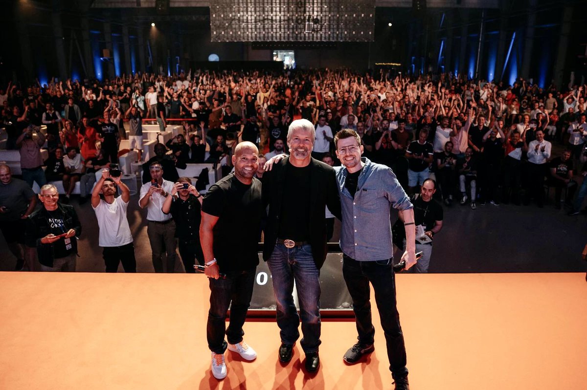 saylor's tweet image. Looking forward to my keynote "The Future of #Bitcoin" today at @BtcPrague.