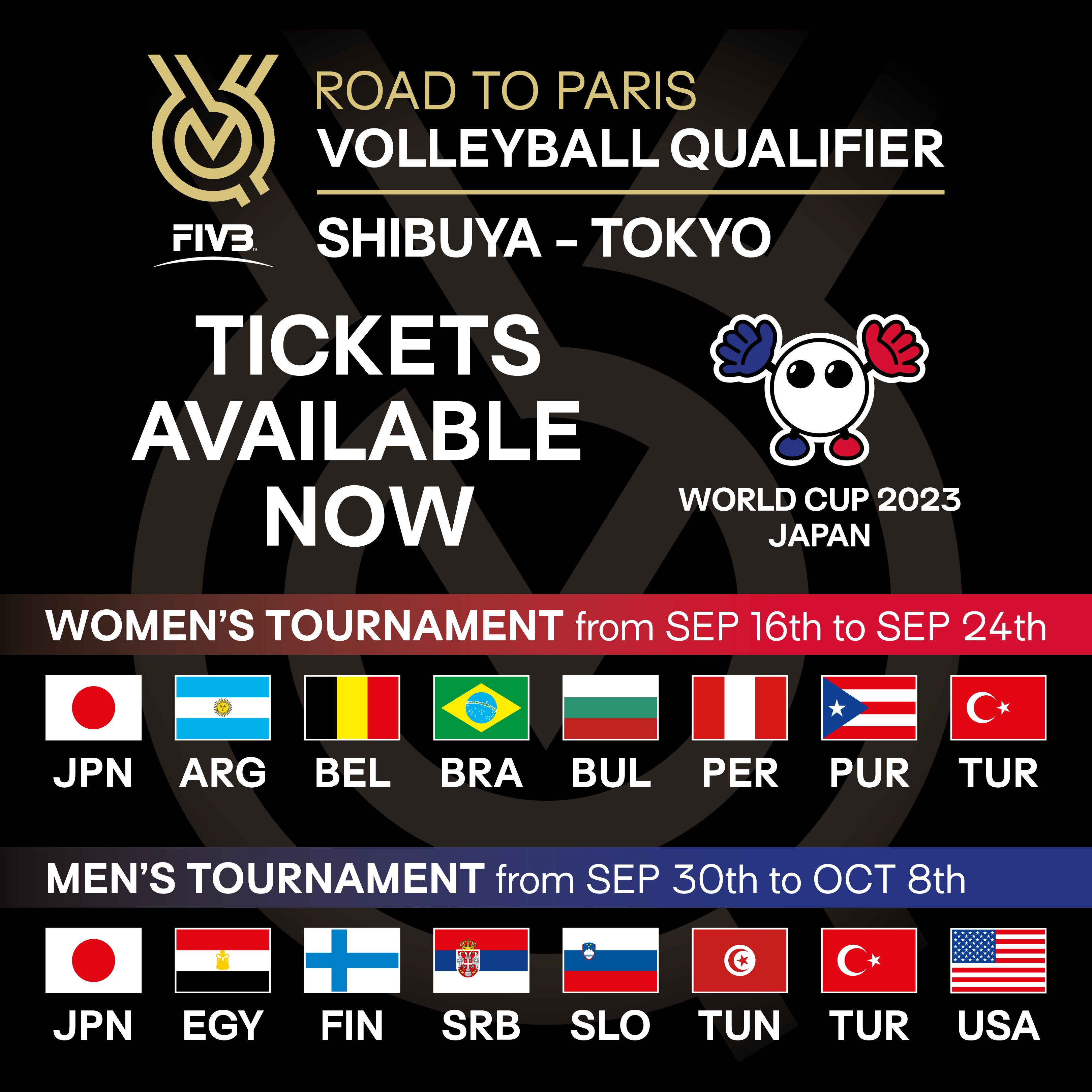 公益財団法人日本バレーボール協会 on Twitter "FIVB Road To Paris Volleyball Qualifier