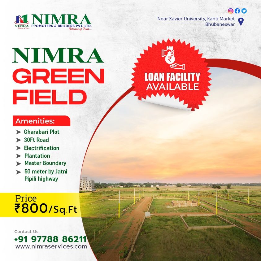 NIMRAServices's tweet photo. 𝗖𝗼𝗻𝘁𝗮𝗰𝘁 𝘂𝘀 𝗮𝘁 +𝟵𝟭 𝟵𝟬𝟰𝟬𝟬𝟴𝟲𝟮𝟬𝟬 𝗼𝗿 +𝟵𝟭 𝟵𝟳𝟳𝟴𝟴𝟴𝟲𝟮𝟭𝟭 𝐕𝗶𝘀𝗶𝘁 𝗼𝘂𝗿 𝘄𝗲𝗯𝘀𝗶𝘁𝗲 https://t.co/GtJZmZUhhF 𝘁𝗼 𝗹𝗲𝗮𝗿𝗻 𝗺𝗼𝗿𝗲 𝗮𝗻𝗱 𝗯𝗼𝗼𝗸 𝘆𝗼𝘂𝗿 𝘀𝗶𝘁𝗲 𝘃𝗶𝘀𝗶𝘁 𝘁𝗼𝗱𝗮𝘆.

#Nimraservices #nimrabuilders #nimragreenfield #Odisha https://t.co/zsCegYAuYp