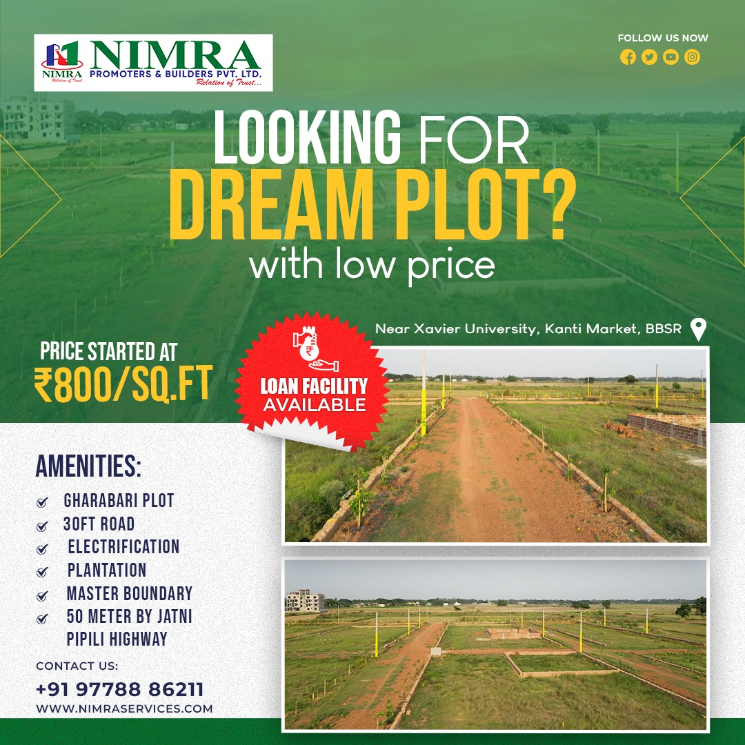 NIMRAServices's tweet photo. 𝗖𝗼𝗻𝘁𝗮𝗰𝘁 𝘂𝘀 𝗮𝘁 +𝟵𝟭 𝟵𝟬𝟰𝟬𝟬𝟴𝟲𝟮𝟬𝟬 𝗼𝗿 +𝟵𝟭 𝟵𝟳𝟳𝟴𝟴𝟴𝟲𝟮𝟭𝟭 𝐕𝗶𝘀𝗶𝘁 𝗼𝘂𝗿 𝘄𝗲𝗯𝘀𝗶𝘁𝗲 https://t.co/GtJZmZUhhF 𝘁𝗼 𝗹𝗲𝗮𝗿𝗻 𝗺𝗼𝗿𝗲 𝗮𝗻𝗱 𝗯𝗼𝗼𝗸 𝘆𝗼𝘂𝗿 𝘀𝗶𝘁𝗲 𝘃𝗶𝘀𝗶𝘁 𝘁𝗼𝗱𝗮𝘆.

#Nimraservices #nimrabuilders #nimragreenfield #Odisha https://t.co/Fo4mOUwbcM
