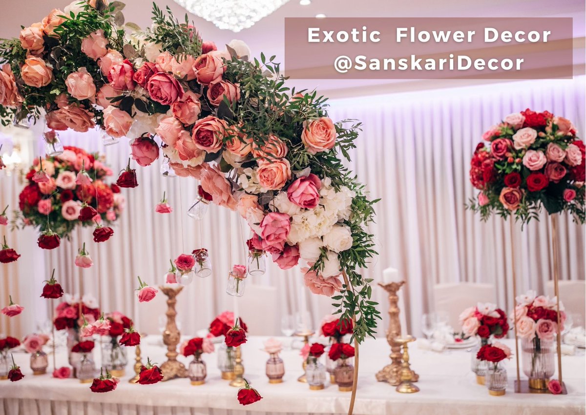 Vibrant and elegant, these exotic artificial flowers are perfect for adding a dramatic pop of colour to your special events. 

#SanskariDecor #exoticflowers #artificialflowers #weddingflowers #eventflowers #weddingdecor #tablecenterpieces #aisledecor #flowerwall #silkflowers
