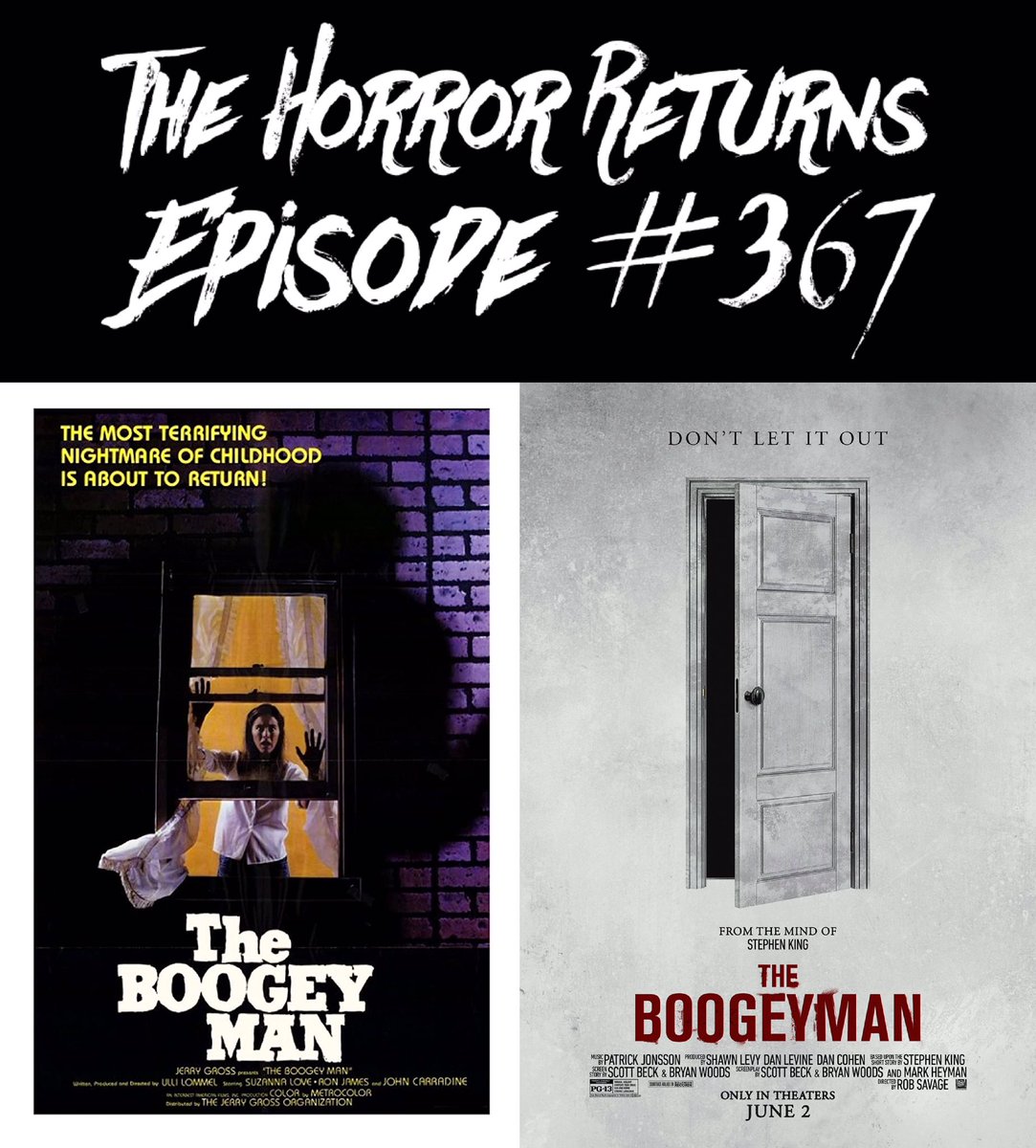 beazyak033313's tweet photo. #TheHorrorReturns - Ep #367: #TheBoogeyMan (1980) & #TheBoogeyman (2023) Is Now Available At https://t.co/2D2taIbSSF. #THRPodcastNetwork #HorrorFamily #HorrorCommunity #Podcast #Podcasting #PodLife #PodernFamily #PodcastHQ #PodNation #MutantFam #UlliLommel #StephenKing #RobSavage https://t.co/Ti1GcaDQUS