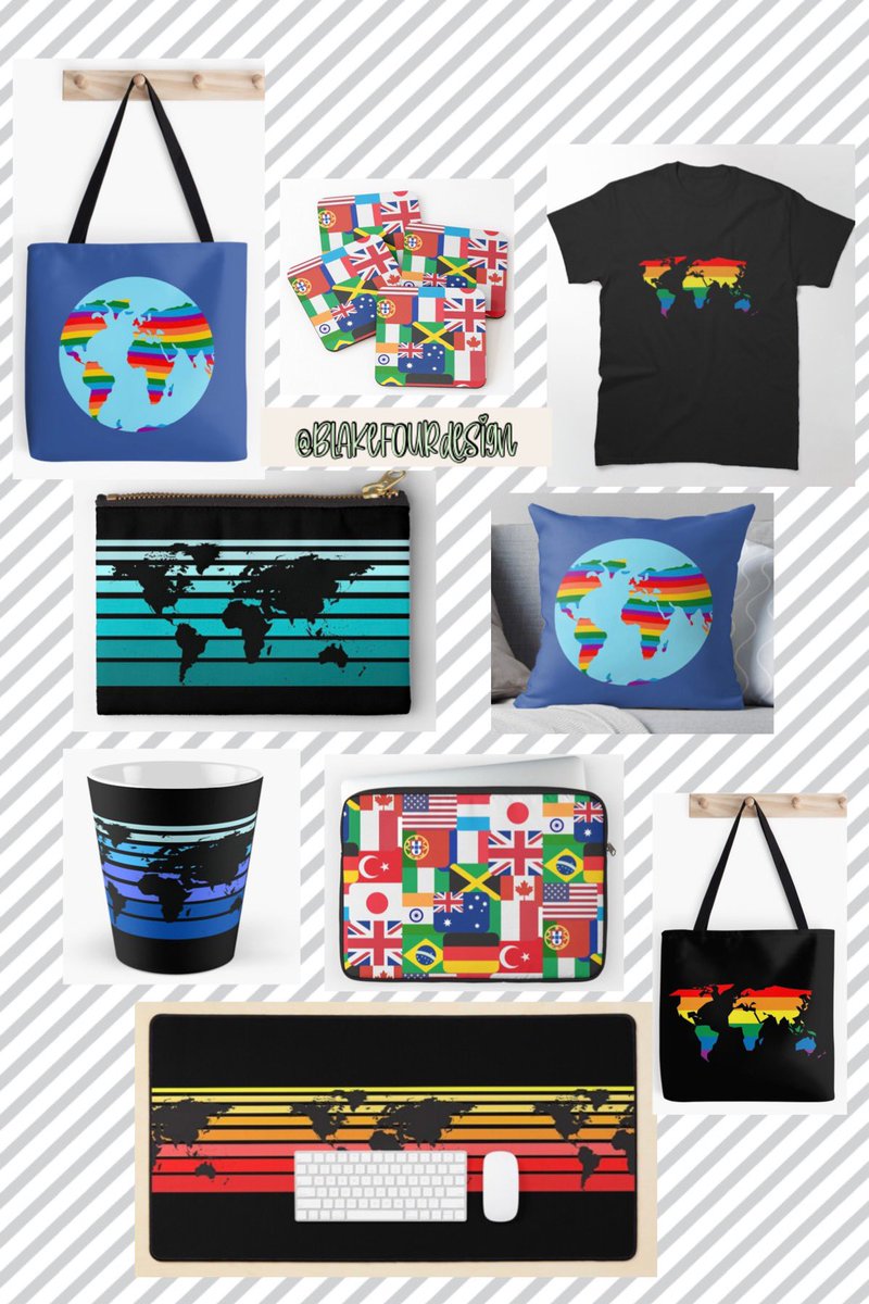 Looking for a gift for a map lover, or a Geography teacher? Check out our map and flag designs at Bit.ly/BlakefourD #map #maps #flags #Geography #geographyteacher #teacher