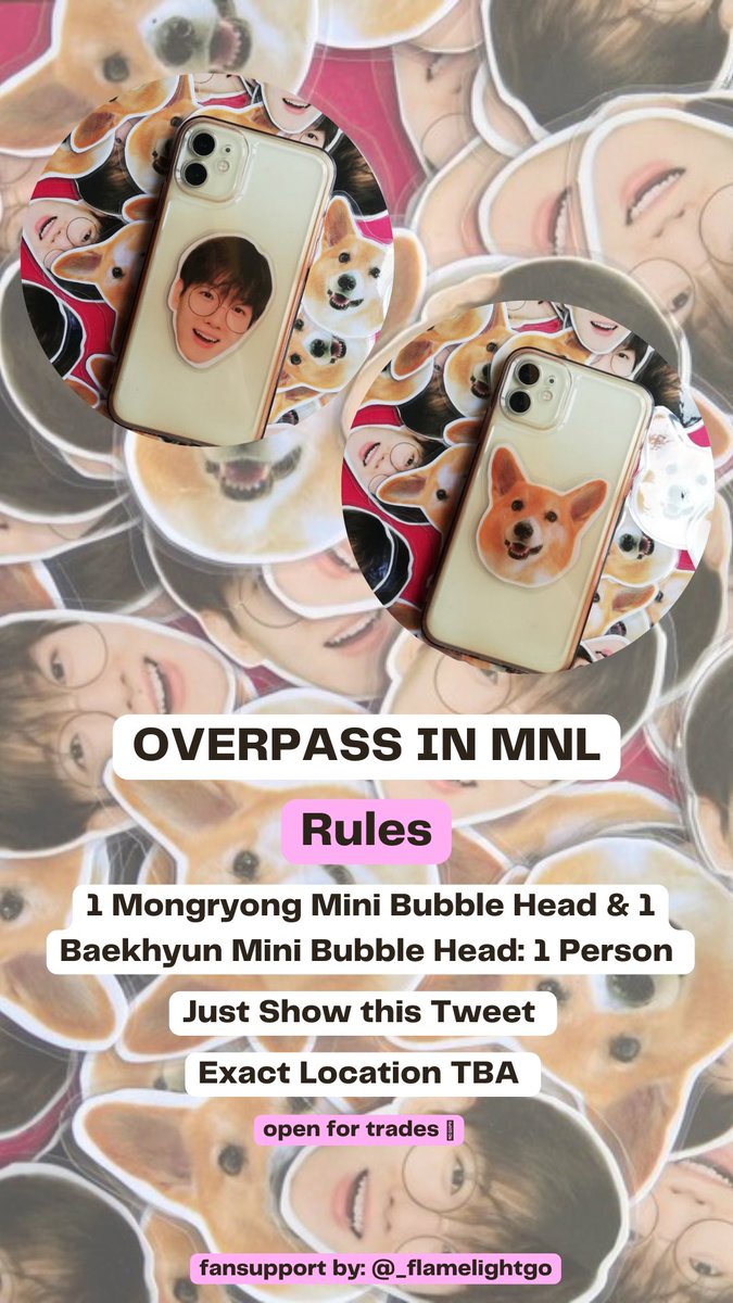 _flamelightgo's tweet photo. Hi eris! i’ll be giving away mini bubble head fit at the back of your phones 🥰

📍Strictly 1:1 
📍Open for Trade
📍Just show this tweet 

See you guys 🥰

tysm @SijeeyNotCj pwede ka na magtayo ng business mo 😘

#OVERPASSinManila #OVERPASSinMNL_Baekhyun https://t.co/WP3h0d5QTY