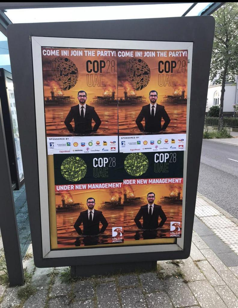 wietseslob's tweet image. Found in the city of Bonn ...

Can the boss of a national oil company successfully lead the world's largest diplomatic gathering on climate change? Let's see...

One thing is certain: oil and sustainable decarbonization does not go hand in hand.

#COP28