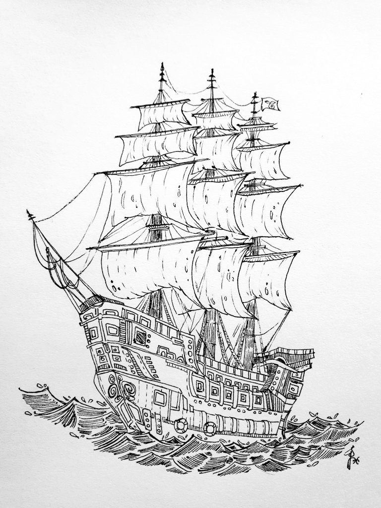 🍀Anyone up for a voyage..?
#Dailyart #sketch #doodle #nature #penart #art #arttwt #sketchbook #artistontwitter