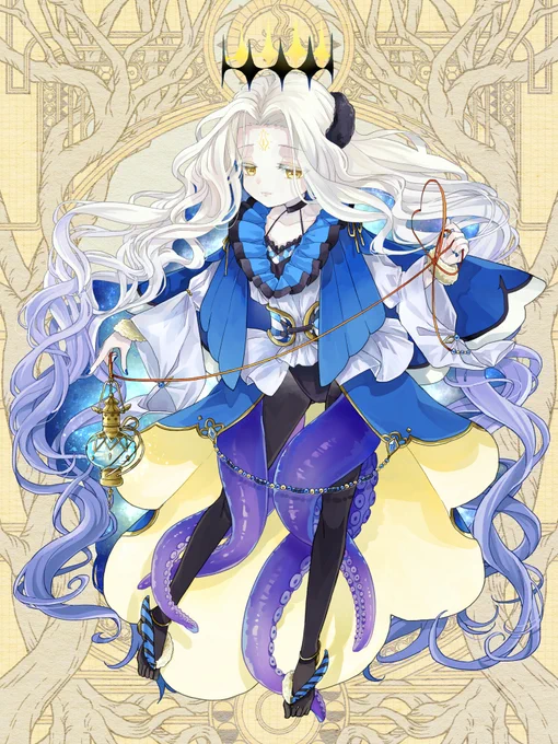 【お仕事】全身イラストを1点納品しました。リクエスト有難うございました。予定より遅くなってすみません。こちらは前作と反対で露出OKだとこうなる……の例ですね!    #第六猟兵 #トミーウォーカー   『第六猟兵』(C)小林蕪/トミーウォーカー