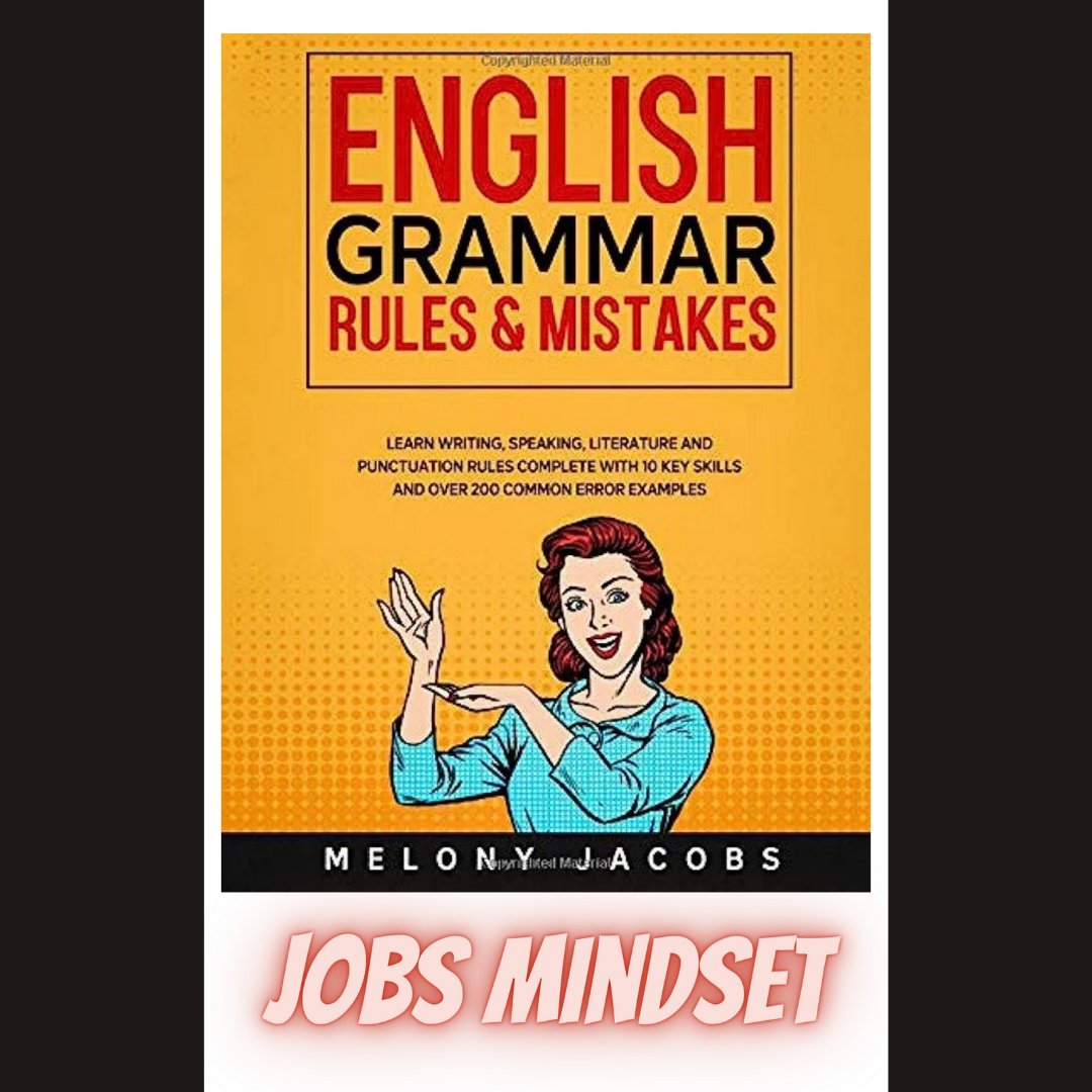 JobsMindset2023's tweet photo. English Grammar Rules &amp; Mistakes Book by Melony Jacobs Download PDF for Free!📚

⬇️ Download The Book From this link For Free: 👇
https://t.co/Sw05zMBabp
______

#books_is_in_our_court
#books_is_in_our_mgaracoin
#pdfbook 
#ebooks 
#bookspdf 
#story 
#stories 
#learning_english https://t.co/Muc9pYSLjp