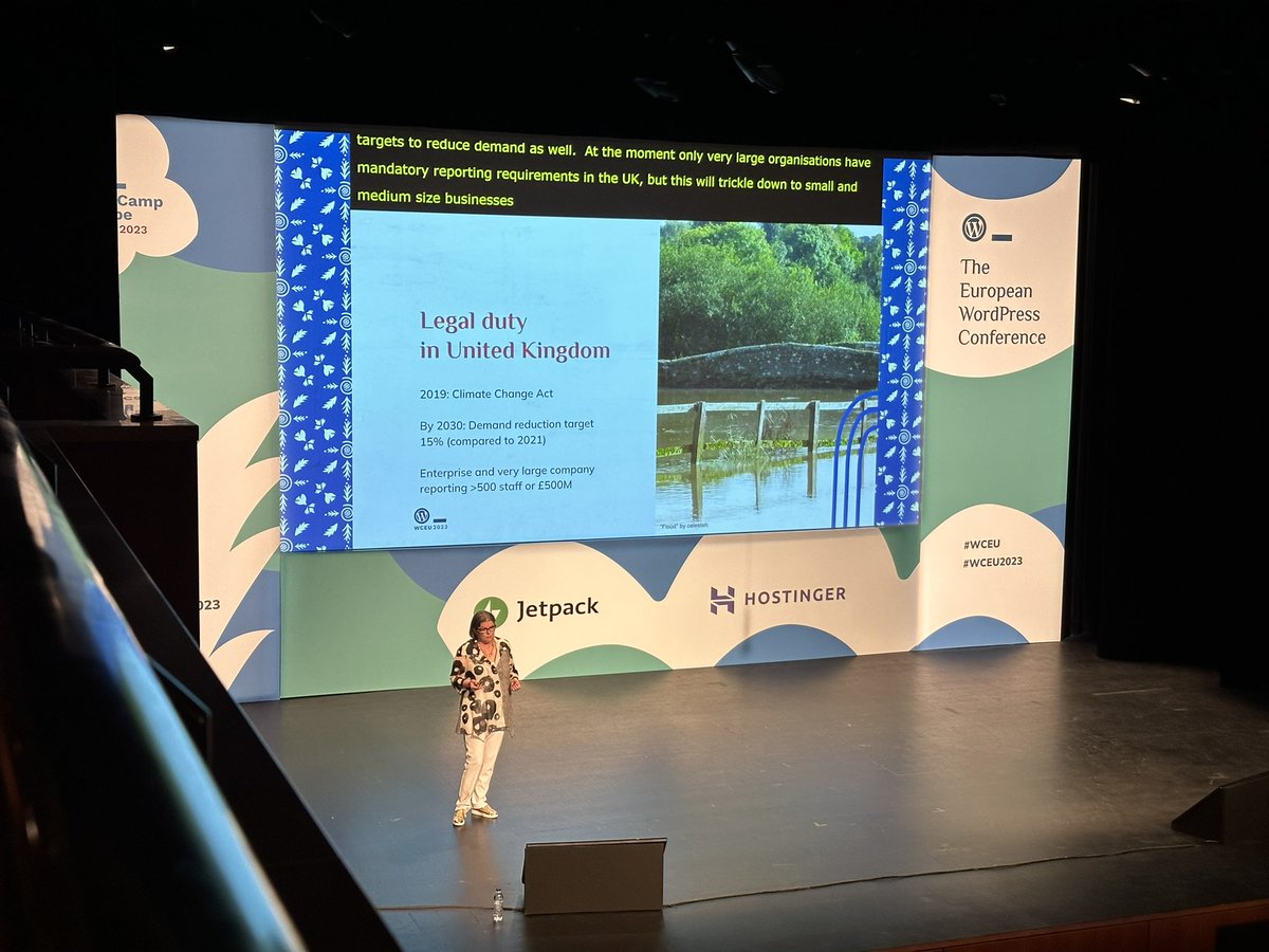 KanukaDigital's tweet photo. Sustainable IT and websites w/ @louisetowler. Consumer demand is driving action. The importance of reducing our carbon footprint is increasing. Best practice web performance optimisation is both good for Core Web Vitals and benefits the environment #WCEU #WCEU2023 https://t.co/ZN9ZvoIdhe