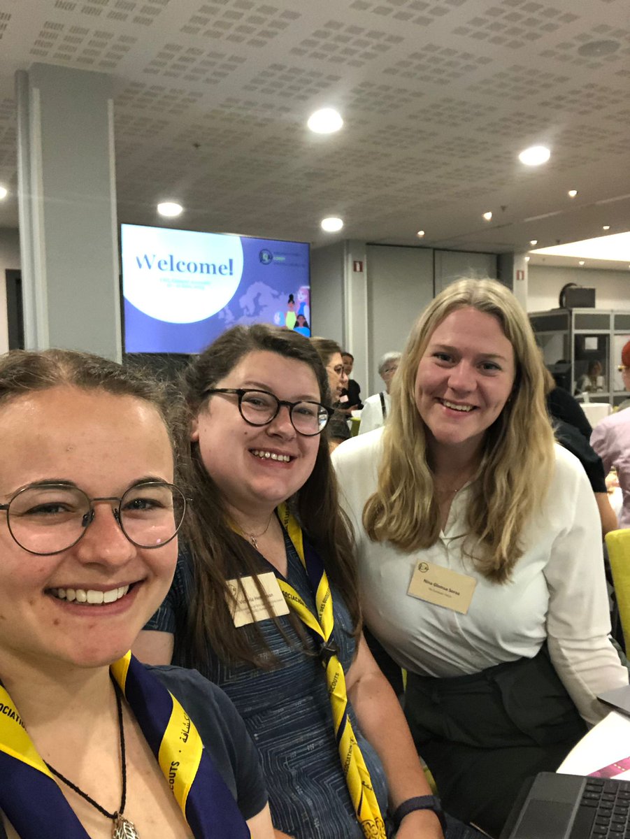 We're here at the @europeanwomen General Assembly this morning, ready to represent the voices of girls and young women across Europe. We've already started networking 👋 A very busy day ahead! Best of luck to our board candidate Vicki. #WAGGGSEuropeRegion