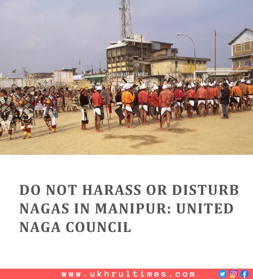 #Senapati: The #UnitedNagaCouncil (UNC) has once again appealed to all concerned not to harass or disturb any #Naga in the state of #Manipur, even as #communalviolence continues in the state since May 3; UNC also issued some of the names of Naga families residing in #Langol…