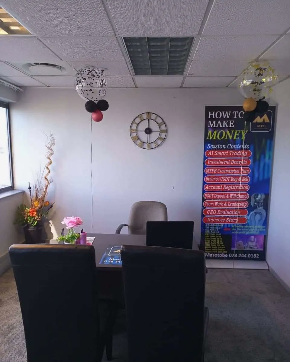 mtfe_protrader's tweet photo. MTFE's Durban Operations Centre in South Africa is in very good shape🇿🇦

Download MTFE app &amp; start your trading journey 💹
Use promo code: 1612529
DM me for creating account &amp; trading support 
.
.
.
#mtfe
#artificialintelligence
#forextrading
#cryptotrading
#trading https://t.co/mUXHv7NeWh
