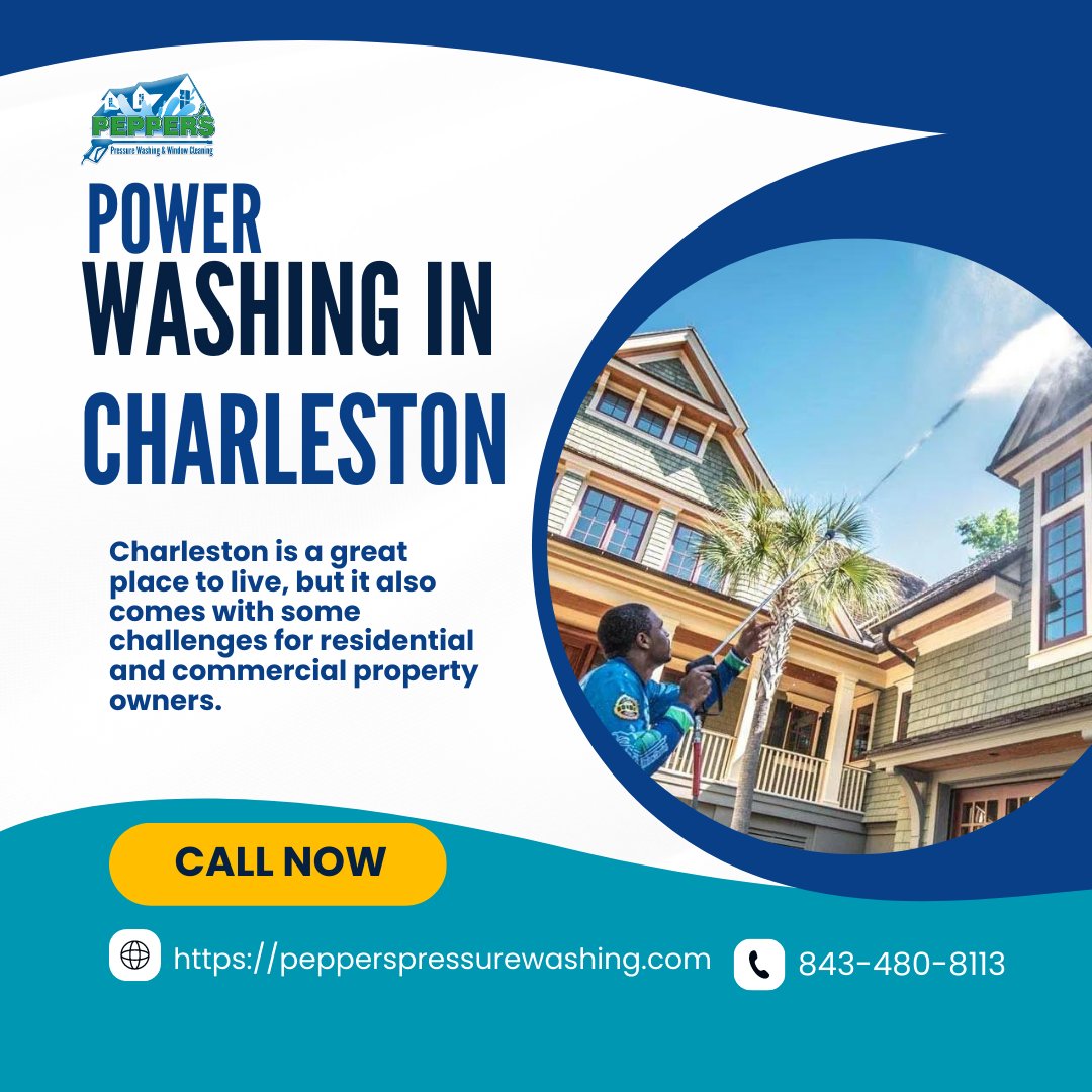 👉 Looking for a reliable power washing company in Charleston? Choose Peppers Pressure Washing!

📲 843.480.8113

🌏 pepperspressurewashing.com

#pressurewashing #powerwashing #cleaning #windowcleaning #clean #softwashing #guttercleaning #softwash #cleaningservice #roofcleaning