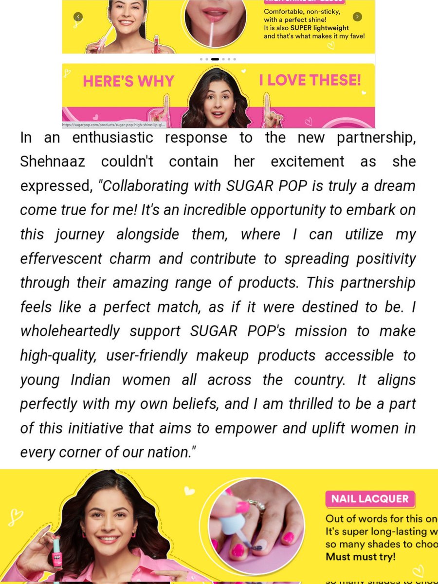 SKG: "Collaborating with SUGAR POP is truly a dream come true for me! It's an incredible opportunity to embark on this journey alongside them"

adgully.com/sugar-pop-beau…

SHEHNAAZGILL X SUGARPOP
#ShehnaazGillxSugarPop

#ShehnaazGill • <a href="/ishehnaaz_gill/">Shehnaaz Gill</a>