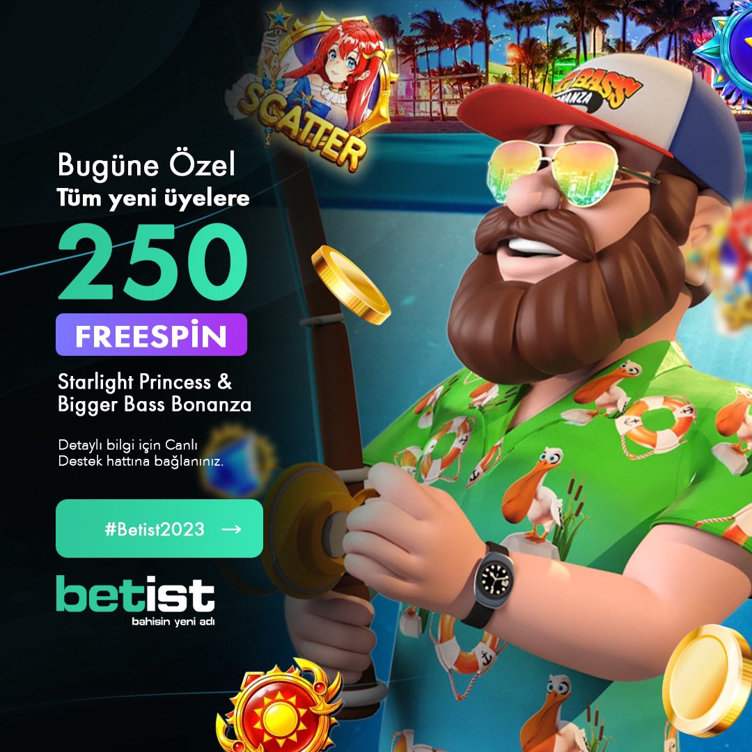 Betist’e Bugün Yeni Üye Olacak Herkese Çevrim Şartsız 250 Freespin Hediye 🎁

Üyelik ➡️ cutt.ly/4wqRbjXA

 Üye Olduktan Sonra Otomatik Olarak Eklenecektir Eklenmeyen Canlı Destek Üzerinden Alabilir  ✅

#DenemeBonusu #denemebonusuverensiteler #altcoin #Bitcoin #brand